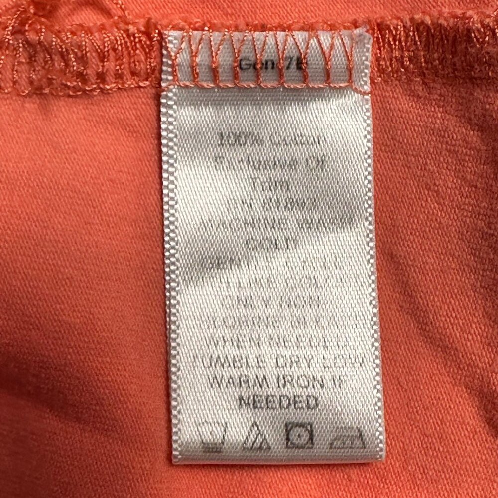 Denim & Co. Womens Embroidered Coral Tank Top 2X Cotton Beach Vacation Resort - Picture 4 of 8